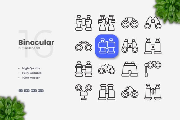 Binocular Icons: A Versatile Design Solution for Modern Projects