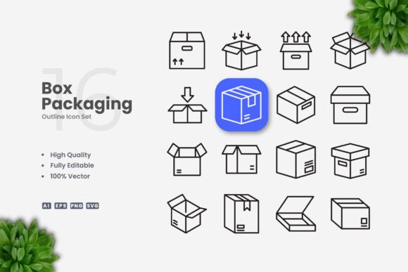 Box Packaging Icons: A Versatile Design Solution for Modern Projects