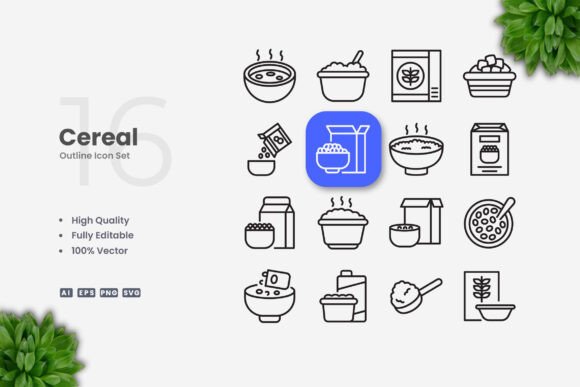 Cereal Icons: A Modern Approach to Simple and Clean Icon Design