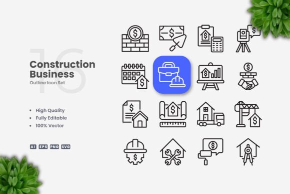 Construction Business Icons: Enhance Your Visual Communication
