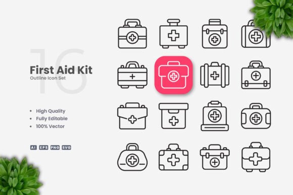 First Aid Kit Icons: A Versatile Design Solution for Modern Creatives