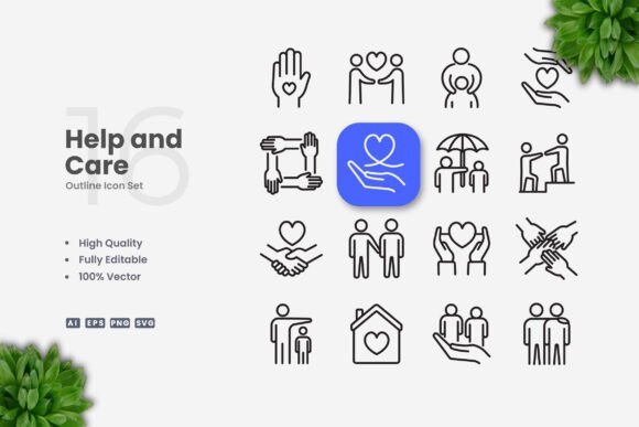 Help and Care Icons for Every Need