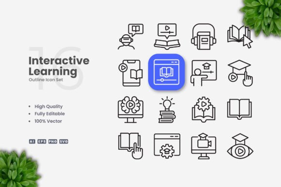 Interactive Learning Icons: Enhancing Visual Communication with Simplicity and Flexibility
