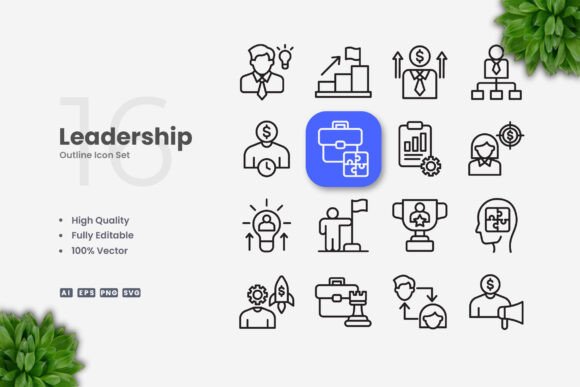 Leadership Icons: The Power of Simple and Clean Design