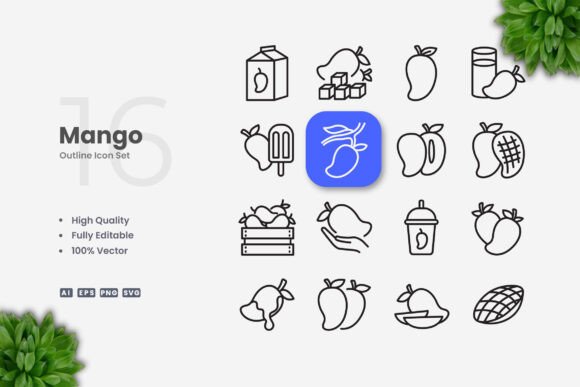 Mango Icons: Versatile and Professional Vector Graphics for Every Project