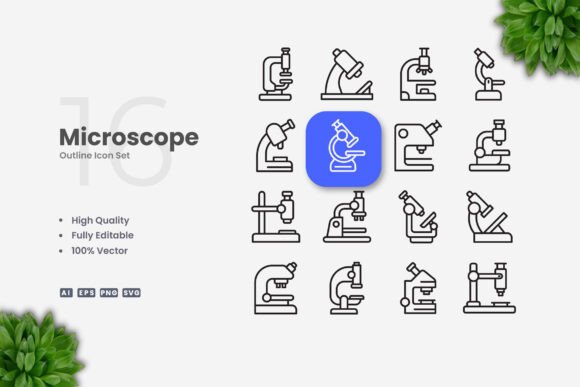 Microscope Icons: A Versatile Design Tool for Modern Creators