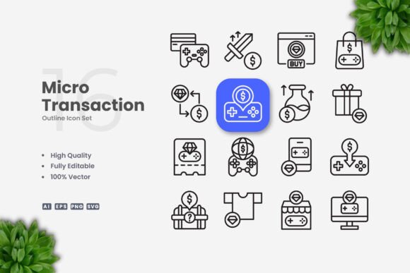 Microtransaction Icons: A Versatile Design Solution for Modern Projects